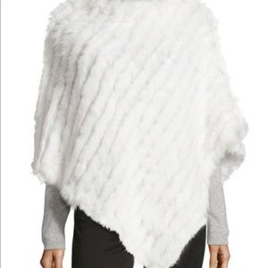 Rabbit fur poncho/ shawl